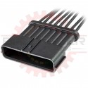8 Way Receptacle Pigtail for Japanese applications, Gray