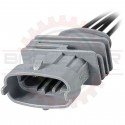 4 way Bosch Receptacle Pigtail Mates to BDK 4 way, light grey coding