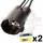 4 Way Hybrid 375+060 Yazaki Receptacle Pigtail, all positions open.