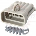 10 Way Metripack 150 Receptacle Connector Assembly, gray