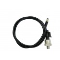 150 psi / 10 bar Pressure Sensor + Delphi GT150 3 Pin to M8 Male, 2 meter