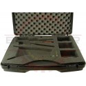 Large Case for Production Quality Hand Crimper & Wire Stripper - Holds Production Quality Crimper with die and Automatic Wire Stripper plus 3 additional Production Quality Crimp Dies
