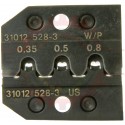 Production Quality <u><b>One-Step</b></u> Crimp Die ( Crimps Copper & Seal in one cycle ) for 22-18 AWG ( .35mm2 - .8mm2 ) Delphi / Packard  Weatherpack Sealed Male and Female Terminals - HT31012528-5