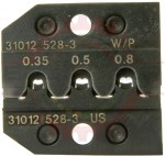 Production Quality <u><b>One-Step</b></u> Crimp Die ( Crimps Copper & Seal in one cycle ) for 22-18 AWG ( .35mm2 - .8mm2 ) Delphi / Packard  Weatherpack Sealed Male and Female Terminals - HT31012528-5