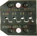 Production Quality <u><b>One-Step</b></u> Crimp Die ( Crimps Copper & Seal in one cycle ) for 22-16 AWG ( .35mm2 - .1mm2 ) Delphi / Packard  Metripack 150.P2S & 150.2 Sealed Female Terminals - HT21500490-5