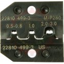Production Quality <u><b>One-Step</b></u> Crimp Die ( Crimps Copper & Seal in one cycle ) for 20-16 AWG ( .5mm2 - 1mm2 ) Delphi / Packard  Metripack 280.1 Sealed Female Terminals - HT22810499-5