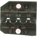 Production Quality <u><b>One-Step</b></u> Crimp Die ( Crimps Copper & Seal in one cycle ) for 22-16 AWG ( .35mm2 - 1mm2 ) for Delphi / Packard Metripack 150 Unsealed Male Terminals - HT21501497-5