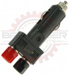 12 VDC 10A Fused Binding Post Car Power Plug