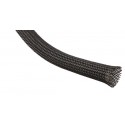 1/2in. Diameter Clean Cut Expandable Braided Sleeving, Black