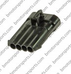 GM Delphi / Packard - 4 way metripack 150 female connector, black