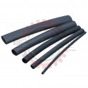 3/16 in. Diameter x 6in. Black 3:1 Adhesive Lined Polyolefin Heat Shrink Tubing, 110 C