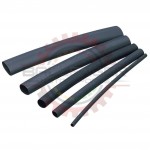 1/2 in. Diameter x 4ft. Black 3:1 Adhesive Lined Polyolefin Heat Shrink Tubing, 110 C