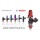 ID1050x, for 01-03 CL / J-series V6. 11mm (red) adaptors. S2K lower. Set of 6.